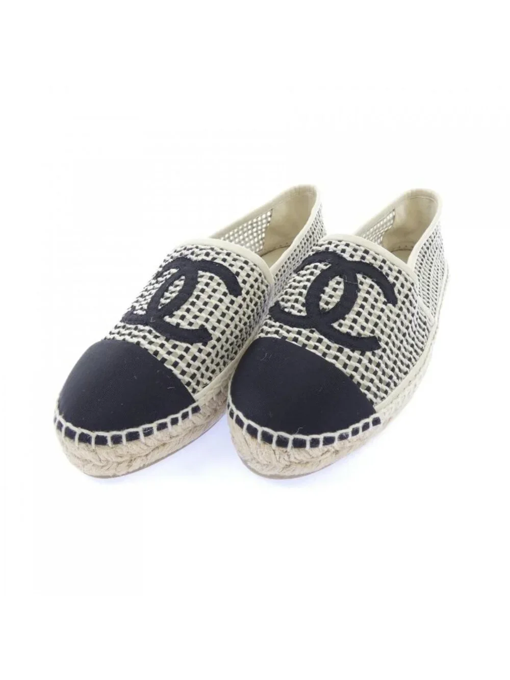 Chanel Espadrilles Shoes Black